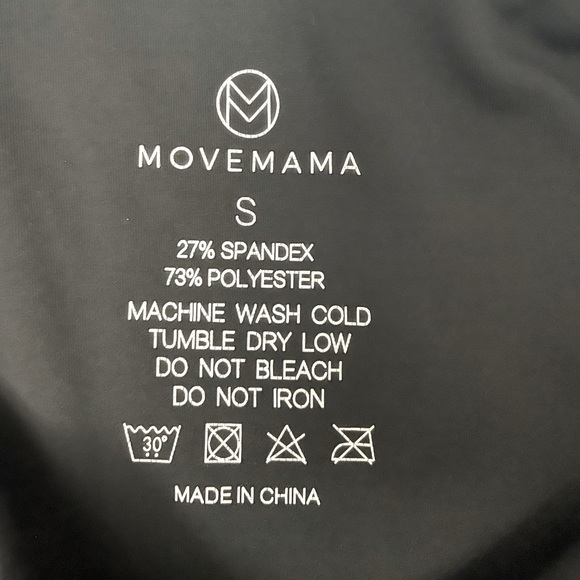 Movemama maternity leggings • trendy laser cut outs • size Small - Picture 4 of 5